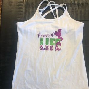 Little Mermaid tank top - girls size 14/16
